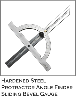 Hardened Steel Protractor Angle Finder Sliding Bevel Gauge